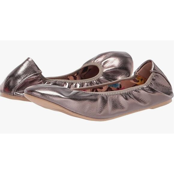 Journee Collection Lindy Ballet Flats 8 NWT NEW Pewter Fairy Boho Romantic - Picture 1 of 10